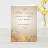 50ste trouwdag, Religieus Heer Zegen & B Kaart (Gele Bloem)