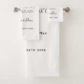 50ste trouwdag, zwarte baard bad handdoek (Insitu)