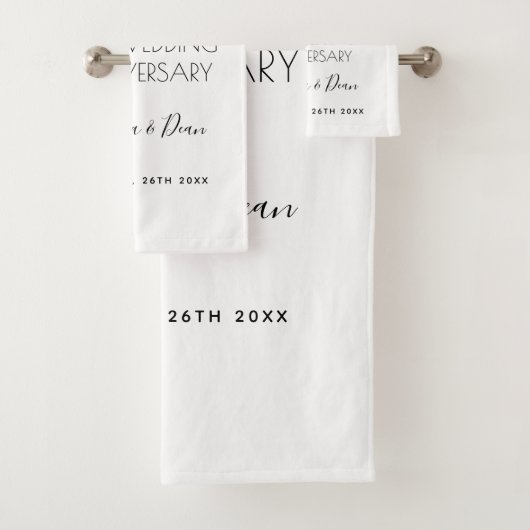 50ste trouwdag, zwarte baard bad handdoek (Insitu)