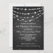 50ste trouwjubileum glinsterende zwarte ketting kaart (Achterkant)