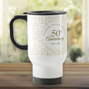 50ste trouwjubileum Gouden Harten Reisbeker