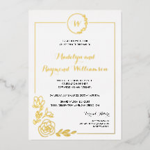 50ste trouwjubileum gouden krans monogram 