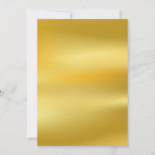 50ste trouwjubileum groen bladgoud-folie kaart (Achterkant)