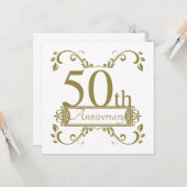 50ste trouwjubileum kaart (Voorkant / Achterkant in situ)