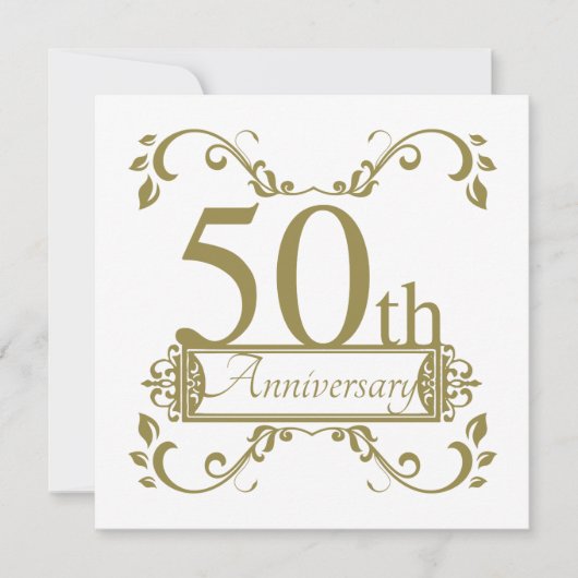 50ste trouwjubileum kaart (Voorkant)