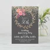 50ste trouwjubileum  kaart (Staand voorkant)