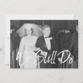 50ste trouwjubileum met foto - we doen het nog ste kaart (Voorkant)