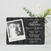 50ste trouwjubileum met vintage foto kaart (Staand voorkant)