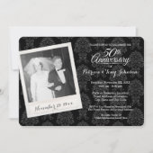 50ste trouwjubileum met vintage foto kaart (Voorkant)