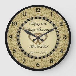 50ste trouwjubileum wandklok