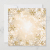 50ste trouwjubileum Wintervonkeling Goud Kaart (Achterkant)