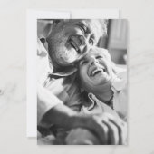 50ste trouwjubileum Zwart Gouden Hartjes Foto Kaart (Achterkant)