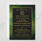 50STE UITNODIGING (VERJAARDAG OF TROUWDAAG) (Achterkant)