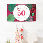 50ste verjaardag 50 en Fabulous Unieke Partij Spandoek (Insitu)