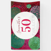 50ste verjaardag 50 en Fabulous Unieke Partij Spandoek (Verticaal)