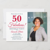 50ste verjaardag, 50 en verbluffend! Foto Kaart (Voorkant)