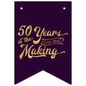 50ste verjaardag | 50 JAAR IN DE MAAK | Foto Vlaggetjes (Eerste vlag)