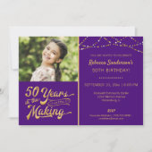 50ste verjaardag | 50 JAAR IN DE MAKING-foto Kaart (Voorkant)