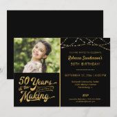50ste verjaardag | 50 JAAR IN DE MAKING-foto Kaart (Voorkant / Achterkant)