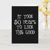 50ste verjaardag, 50 jaar om dit goed te kijken! kaart (Gele Bloem)