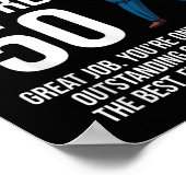 50ste verjaardag 50 jaar oude grappige Trump Repub Poster (Hoek)