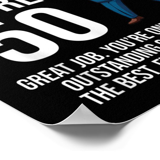 50ste verjaardag 50 jaar oude grappige Trump Repub Poster (Hoek)