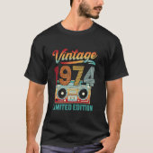 50ste verjaardag 50ste  Classic 1974 T-shirt (Voorkant)