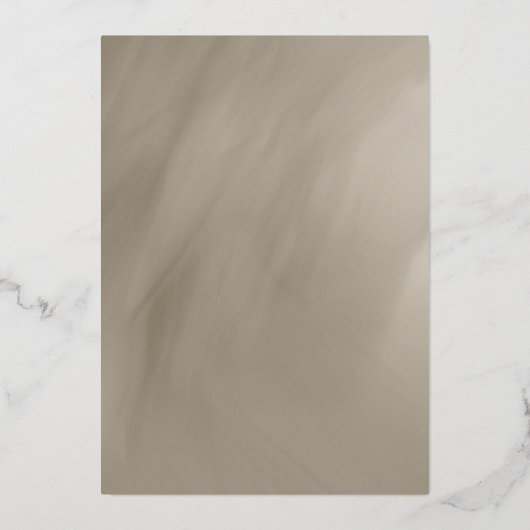 50ste verjaardag antiek grijs met goud folie uitnodiging (Achterkant)