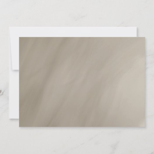 50ste verjaardag antieke grijze gouden lijst kaart (Achterkant)