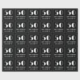 50ste verjaardag - Art Deco Geïnspireerde look "50 Cadeaupapier