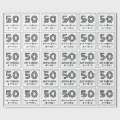 50ste verjaardag: Art Deco geïnspireerde stijl "50 Cadeaupapier (Vlak)