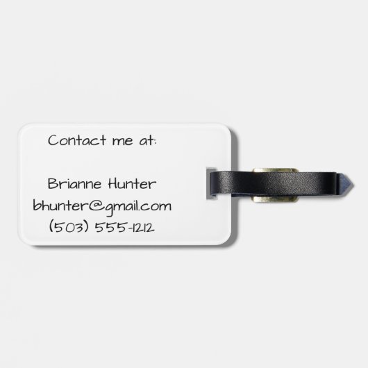 50ste verjaardag Bagagelabel (Achterkant horizontaal)