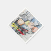 50ste verjaardag ballonnen servet (Hoek)