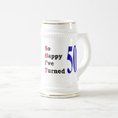 50ste verjaardag bierpul (Voorkant rechts)