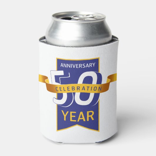 50ste verjaardag blikjeskoeler (Blikje Voorkant)