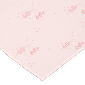 50ste verjaardag blush roze typografie korte tafelloper (Hoek)