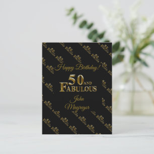 50ste verjaardag  briefkaart