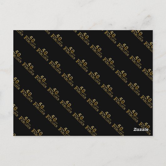 50ste verjaardag briefkaart (Achterkant)