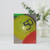 50ste verjaardag Briefkaart (Staand voorkant)
