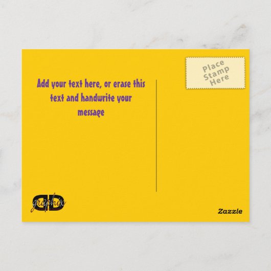 50ste verjaardag Briefkaart (Achterkant)