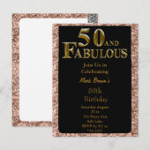 50ste verjaardag briefkaart (Voorkant / Achterkant)