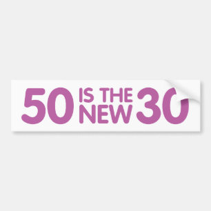 50ste verjaardag bumpersticker
