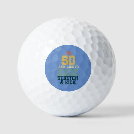 50ste verjaardag cadeau voor mannen en vrouwen...  golfballen (Voorkant)