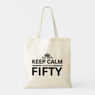 50ste verjaardag Canvas tas
