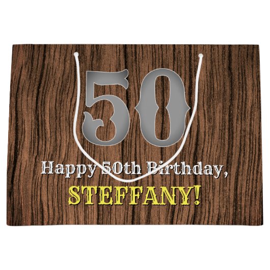 50ste verjaardag: Country Western geïnspireerd uit Groot Cadeauzakje (Voorkant)