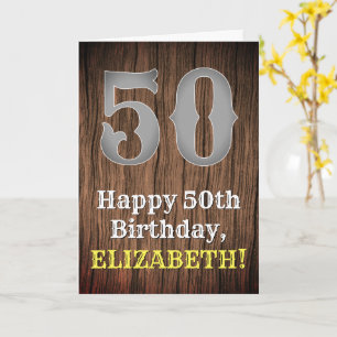 50ste verjaardag: Country Western geïnspireerd uit Kaart