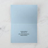 50ste verjaardag Crazy Kitten Kaart (Binnen)