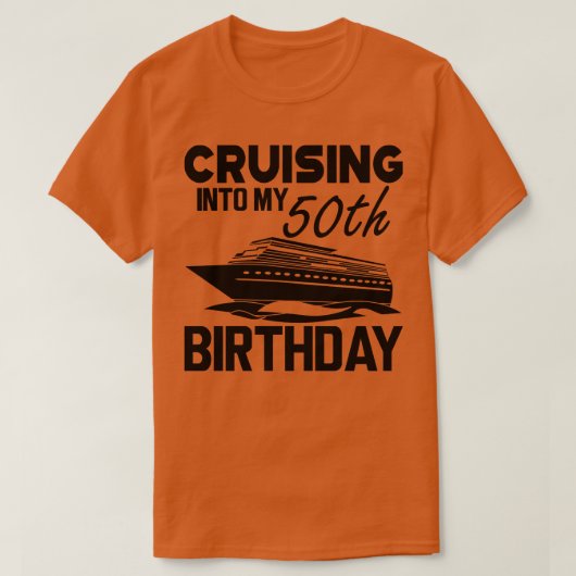 50ste verjaardag Cruisen in mijn 50ste verjaardag T-shirt (Design voorkant)