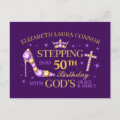 50ste verjaardag, dames, Christelijk Briefkaart (Voorkant)