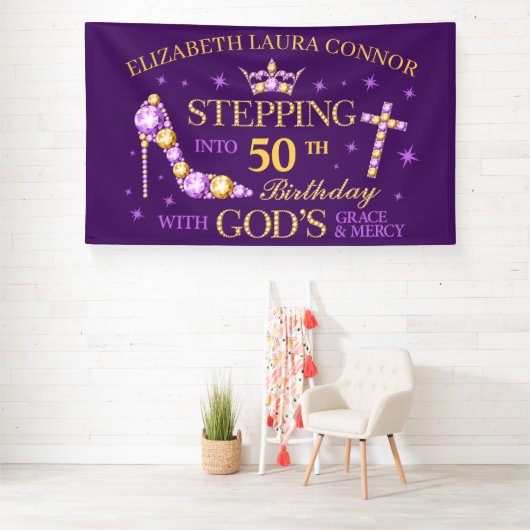 50ste verjaardag, dames, Christelijk Spandoek (Insitu)